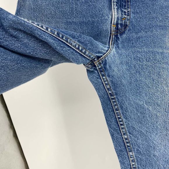 Vintage Levis 505 Mens Regular Fit Straight Leg Jeans 40x32 Blue Made in USA - Picture 7 of 10